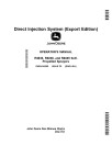 John Deere Direct Injection System for Self-Propelled Sprayers (Export Edition) Operators Manual (OMKK44269)