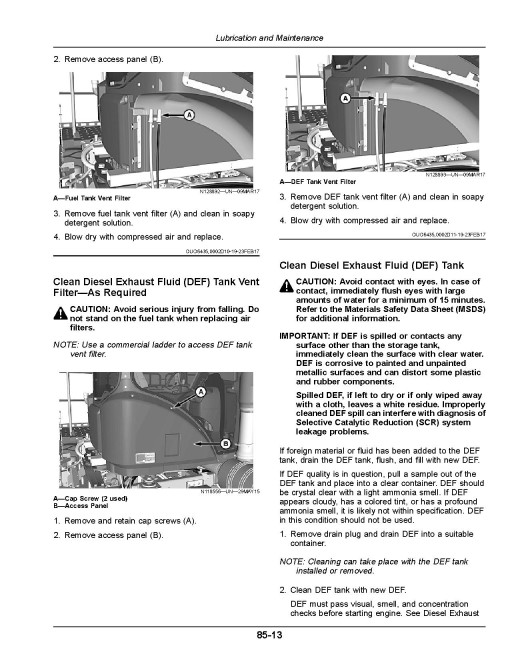 John Deere F4365 Nutrient Applicators (SN: 180001 - 190000) (North America) Operators Manual (OMKK47581)