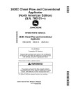 John Deere 2430C Nutrient Applicators and Chisel Plows (SN: from 780101) (North America) Operators Manual (OMKK48128)