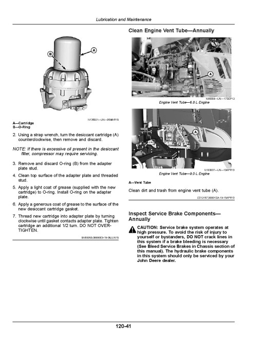 John Deere R4030, R4038, R4044, R4045, R4060 Self-Propelled Sprayers (SN:200001-210000)(N.America) Operators Manual (OMKK60066)
