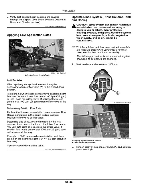 John Deere R4023 Self-Propelled Sprayers (SN: 200001 - 210000) (Export Edition) Operators Manual (OMKK61609)