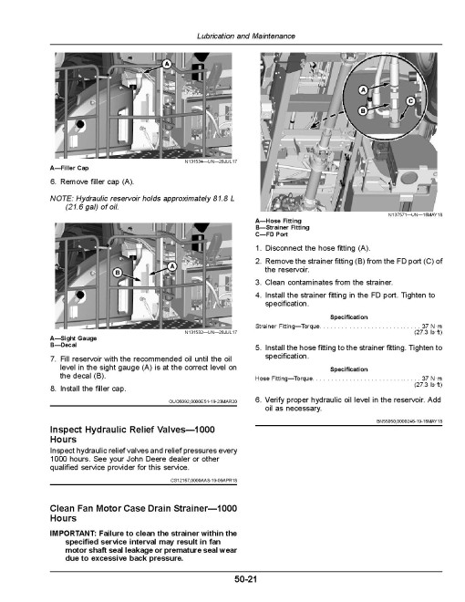 John Deere AB485 Air Boom Application System (MY2019) (North America) Operators Manual (OMKK62969)