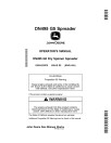 John Deere DN495 G5 Dry Fertilizer Spreaders (MY2019) (North America) Operators Manual (OMKK62975)