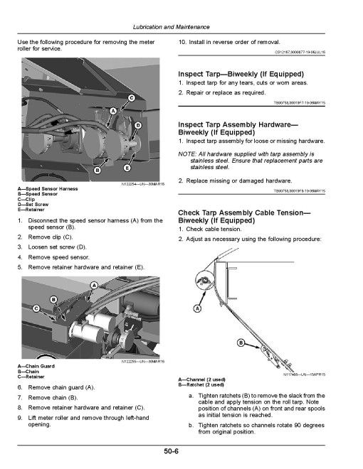 John Deere DN495 G5 Dry Fertilizer Spreaders (MY2019) (North America) Operators Manual (OMKK62975)