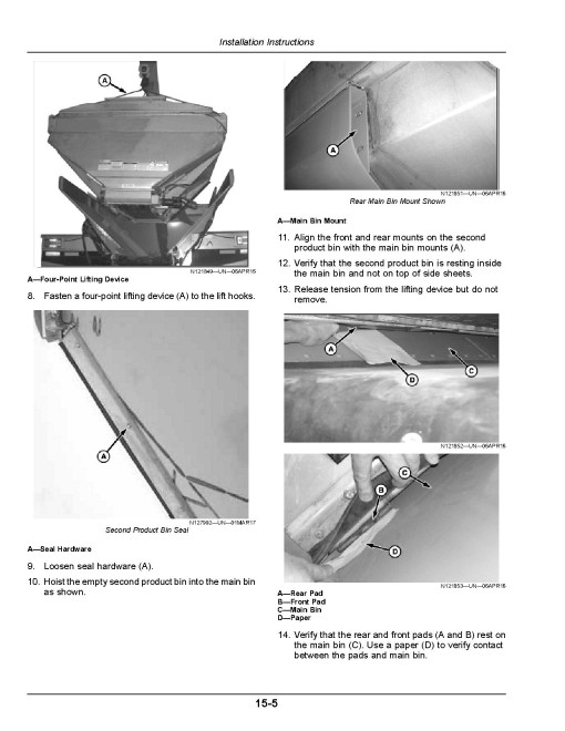 John Deere DN495 G5 Dry Fertilizer Spreaders (MY2019) (North America) Operators Manual (OMKK62975)