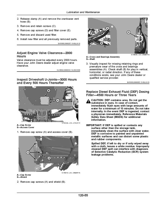 John Deere R4030, R4038, R4044, R4045, R4060 Self-Propelled Sprayers (SN: from 210001) (N.America) Operators Manual (OMKK70035)