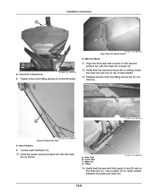 John Deere DN495 G5 Dry Fertilizer Spreaders (MY2020) (North America) Operators Manual (OMKK71012)