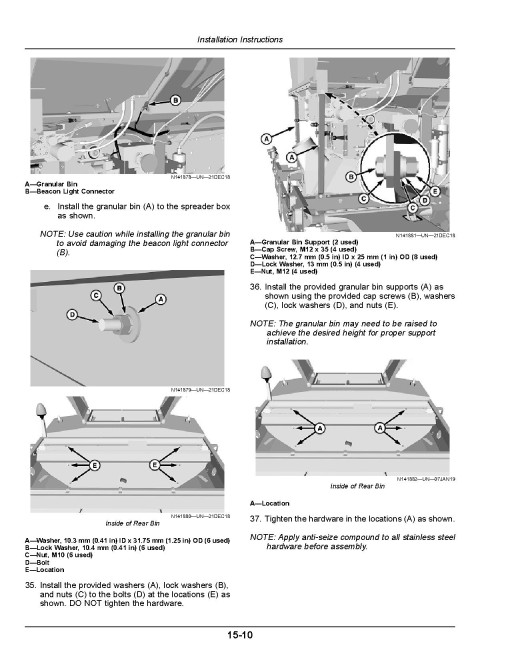 John Deere AB485 Air Boom Application System (from MY2020) (North America) Operators Manual (OMKK83010)