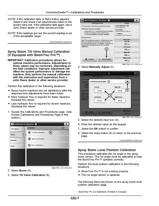 John Deere M4025, M4030 and M4040 Self-Propelled Sprayers (SN: 230001 - 240000) Operators Manual (OMKK88317)