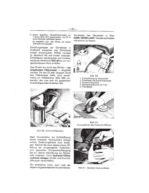 John Deere 500 (JD500) Tractors (SN: from 106196) (Europe) Operators Manual (OML16032)
