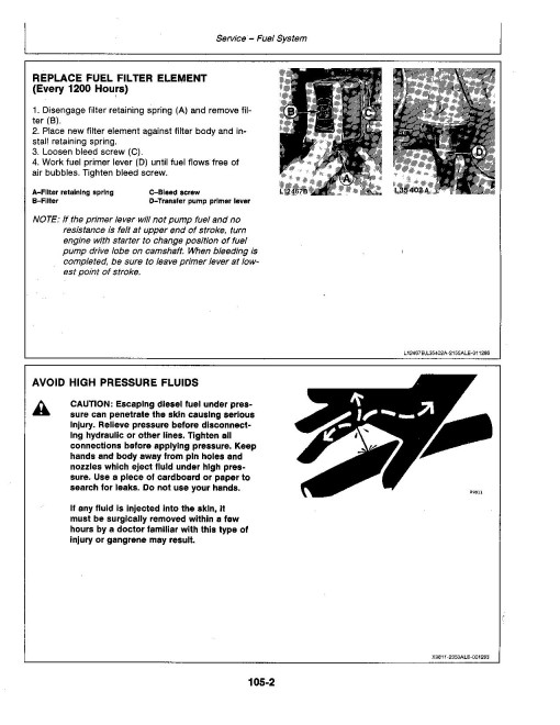 John Deere 2155 Tractors (SN: up to 622000L, North America) Operators Manual (OML57718)