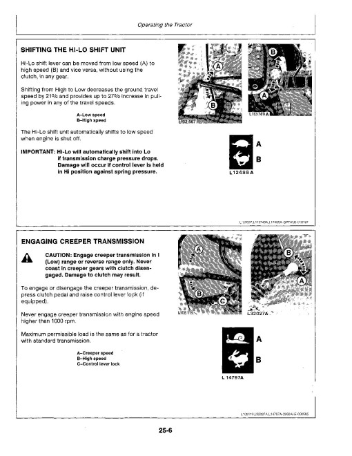 John Deere 2955 Tractors (SN: up to 739999, North America) Operators Manual (OML57755)