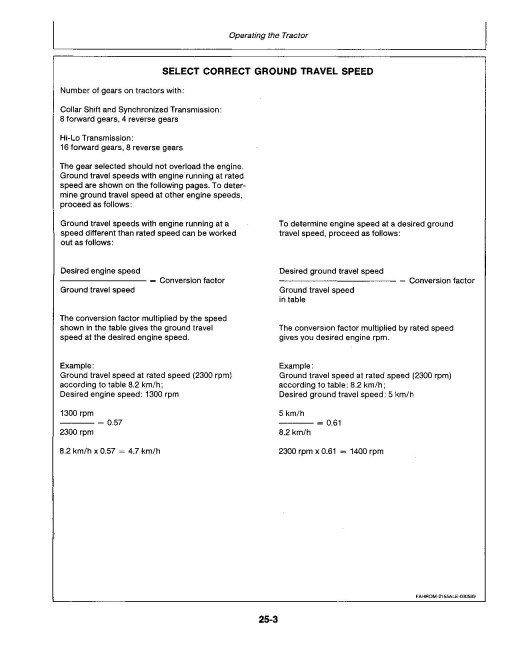 John Deere 2155 (SN: 622001L - 734999L) and 2355N (SN: up to 734999L) Tractors (North America) Operators Manual (OML61595)