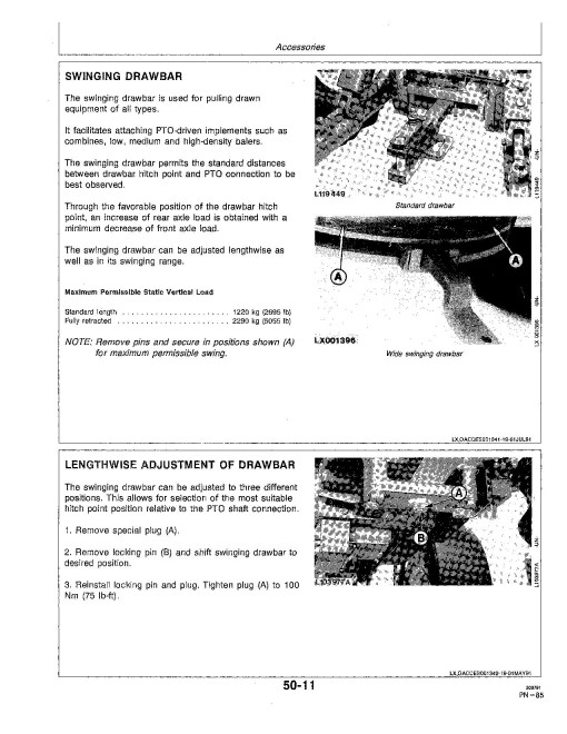 John Deere 2955 Tractors (SN: from 740000) (North America) Operators Manual (OML64487)