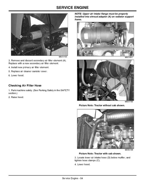John Deere 3120, 3320, 3520 and 3720 Compact Utility Tractors (SN. from 100001, N.America) Operators Manual (OMLVU17926)