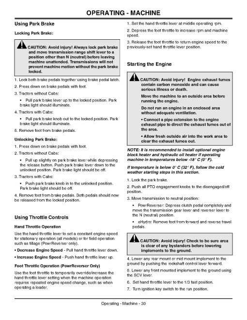 John Deere 3120 (SN:310001-), 3320 (SN:330001-710000), 3520, 3720 Compact Utility Tractors (N.America) Operators Manual (OMLVU19809)