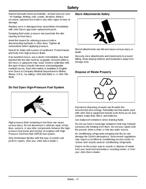 John Deere 3032E and 3038E Compact Utility Tractors (SN: 010001 - 609999, North America) Operators Manual (OMLVU20279)