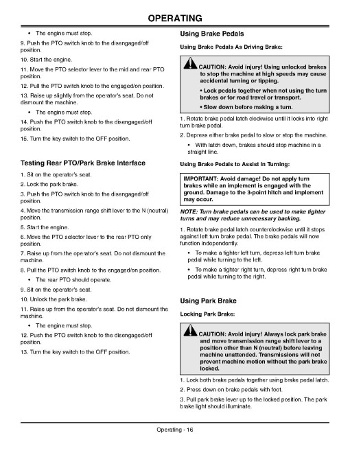 John Deere 2320 Compact Utility Tractors (SN: from 102001, Australia) Operators Manual (OMLVU20931)
