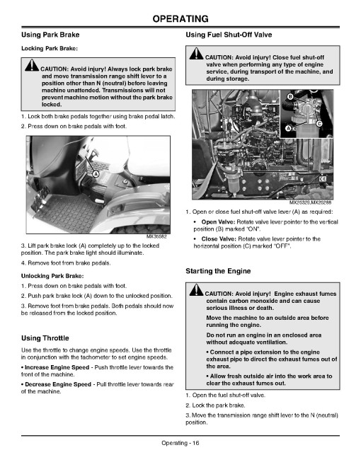 John Deere 2720 Compact Utility Tractors (SN: from 106005, Australia) Operators Manual (OMLVU20932)