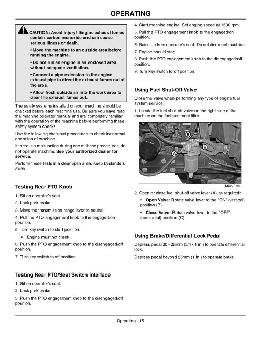 John Deere 3036E Compact Utility Tractors (SN: 010001 - 301619, Europe) Operators Manual (OMLVU22979)