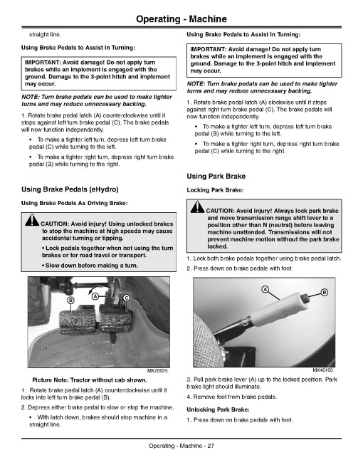 John Deere 3320,3520,3720 OOS(SN:710001-910000), Cab(SN:740001-940000) Compact Utility Tractors (Australia) Operators Manual (OMLVU23878)