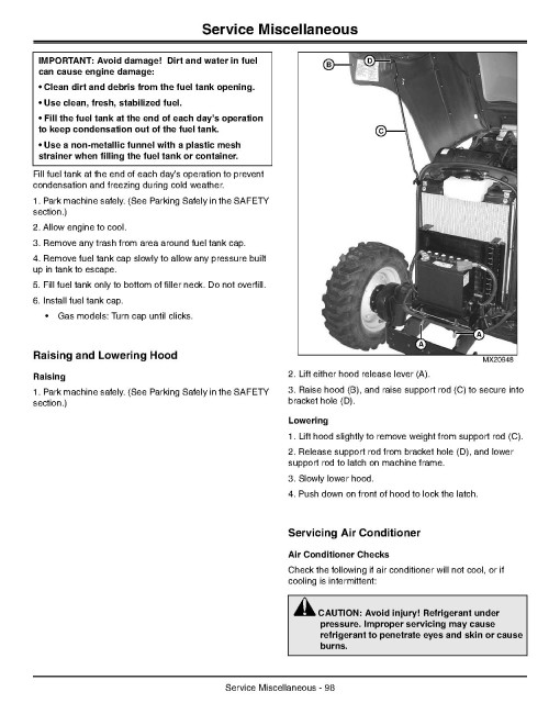 John Deere 3320, 3520, 3720 OOS (SN:910001-) and Cab (SN:940001-) Compact Utility Tractors (N.America) Operators Manual (OMLVU25574)