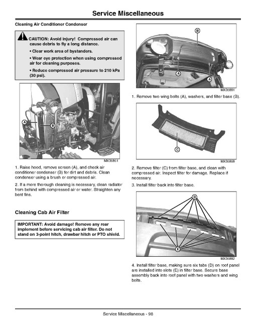 John Deere 3320, 3520, 3720 OOS (SN:910001-) and Cab (SN:940001-) Compact Utility Tractors (Europe) Operators Manual (OMLVU25575)