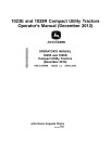 John Deere 1023E (SN: from 310001) and 1025R (SN: from 110001) Compact Utility Tractors (Export) Operators Manual (OMLVU25848)
