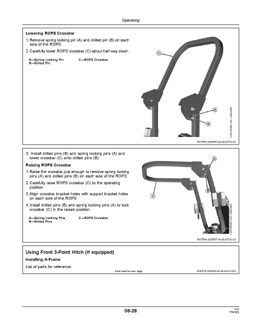 John Deere 1026R Compact Utility Tractors (SN: from 310000, Europe) Operators Manual (OMLVU25864)