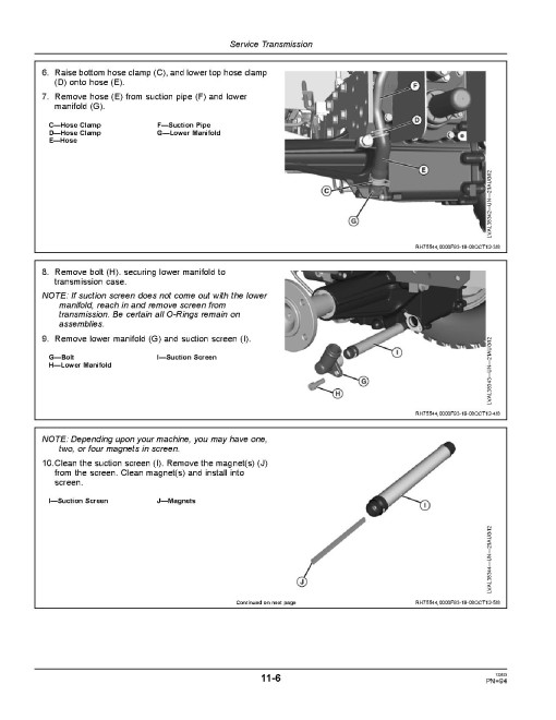 John Deere 1026R Compact Utility Tractors (SN: from 310000, Europe) Operators Manual (OMLVU25864)