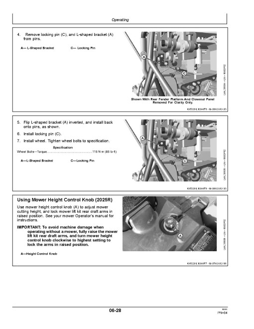 John Deere 2025R and 2032R Compact Utility Tractors (from Sep.2015, Export Edition) Operators Manual (OMLVU25889)