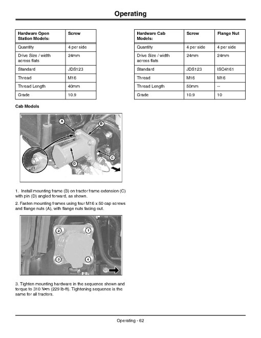 John Deere 3320, 3520, 3720 OOS(SN:710001-910000), Cab(SN:740001-940000) Compact Utility Tractors (Europe) Operators Manual (OMLVU26141)