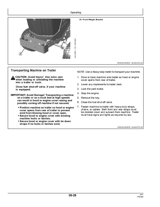 John Deere 1023E and 1025R Compact Utility Tractors (from MY2015, North America) Operators Manual (OMLVU28480)