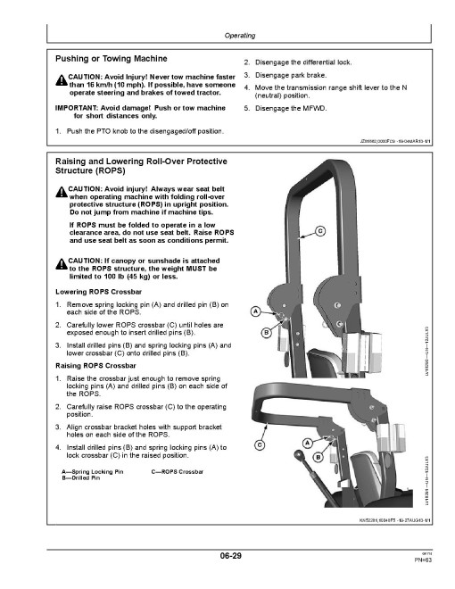 John Deere 3036E Compact Utility Tractors (SN: from 610000, Europe) Operators Manual (OMLVU28669)