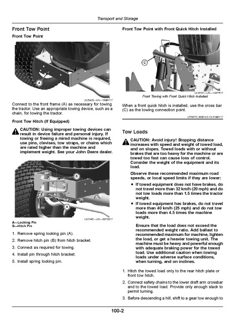 John Deere 1026R Compact Utility Tractors (MY2018, SN:HJ200001-JJ202580, Europe) Operators Manual (OMLVU34060)