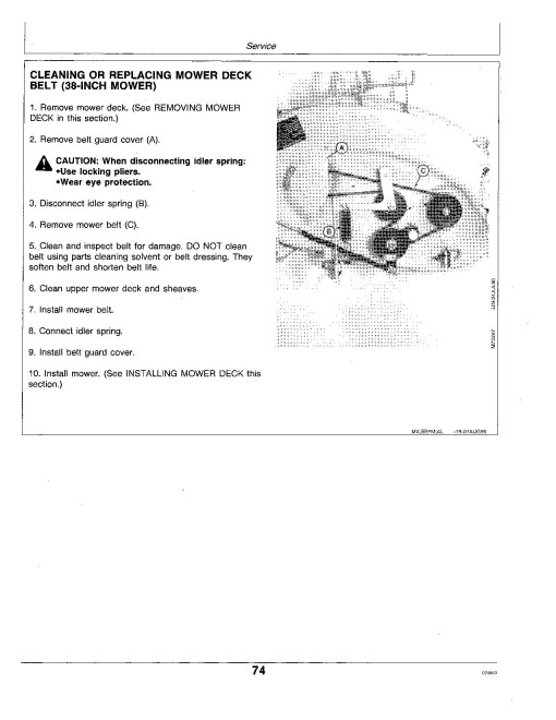 John Deere LX172, LX176, LX178 and LX186 Lawn Tractors (SN: 010001 - 040000) (North America) Operators Manual (OMM111804)