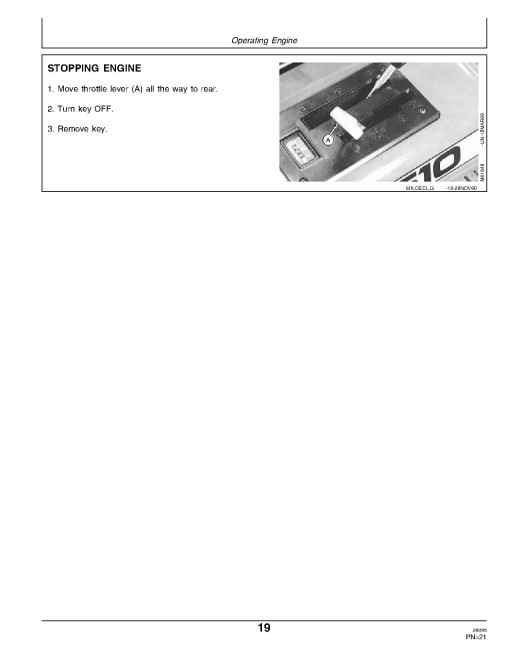 John Deere F510 and F525 Front Mowers (SN: 100001 - 120000) (Europe) Operators Manual (OMM113930)