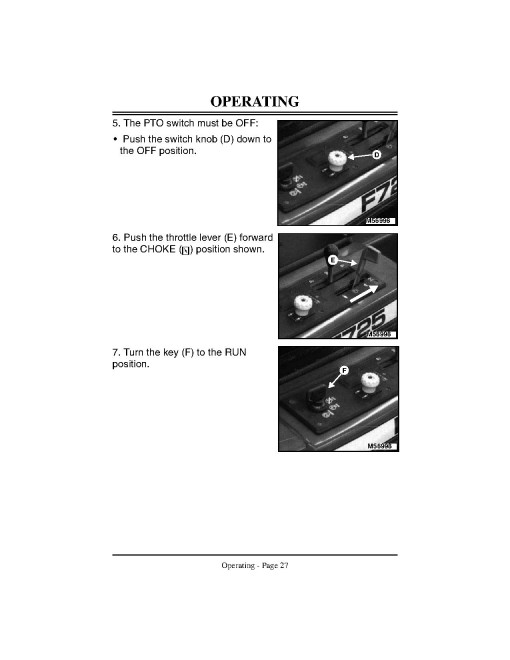 John Deere F710 and F725 Front Mowers (SN: 030001 - 050000) (Export Edition) Operators Manual (OMM120582)