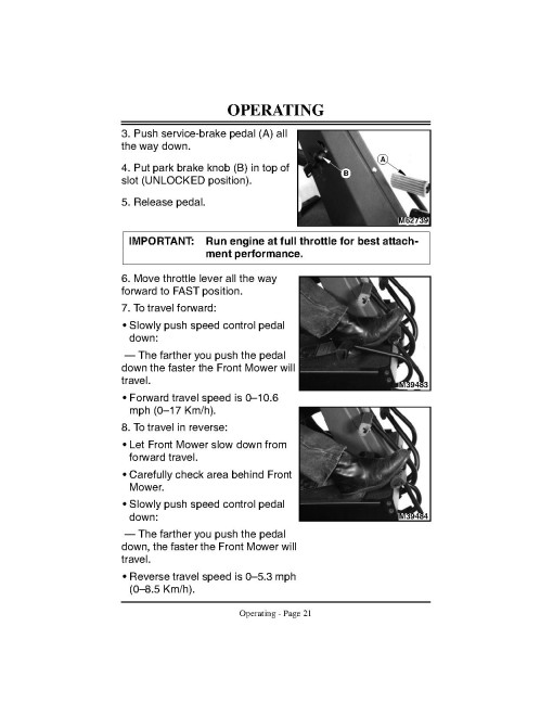 John Deere F925 (SN: 130271 - 150000) and F935 (SN: 131201 - 150000) Front Mowers (North America) Operators Manual (OMM121350)