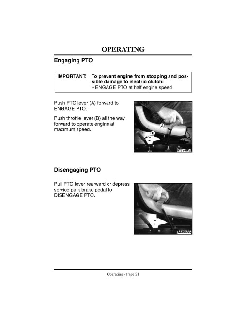 John Deere F925 (SN: 130271 - 140000) and F935 (SN: 131201 - 140000) Front Mowers (Export Edition) Operators Manual (OMM121351)
