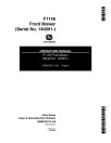 John Deere F1145 Front Mowers (SN: from 140001) (Export Edition) Operators Manual (OMM122715)