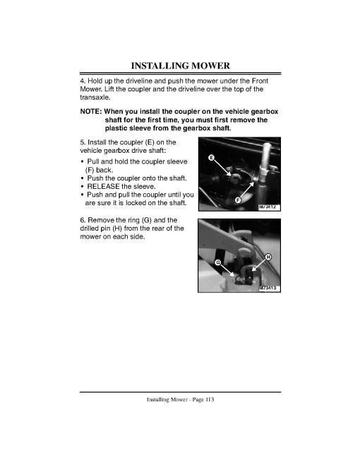 John Deere F710 and F725 Front Mowers (SN: 050001 - 090000) (Export Edition) Operators Manual (OMM123350)