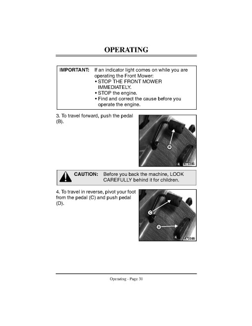 John Deere F710 and F725 Front Mowers (SN: 050001 - 090000) (Export Edition) Operators Manual (OMM123350)