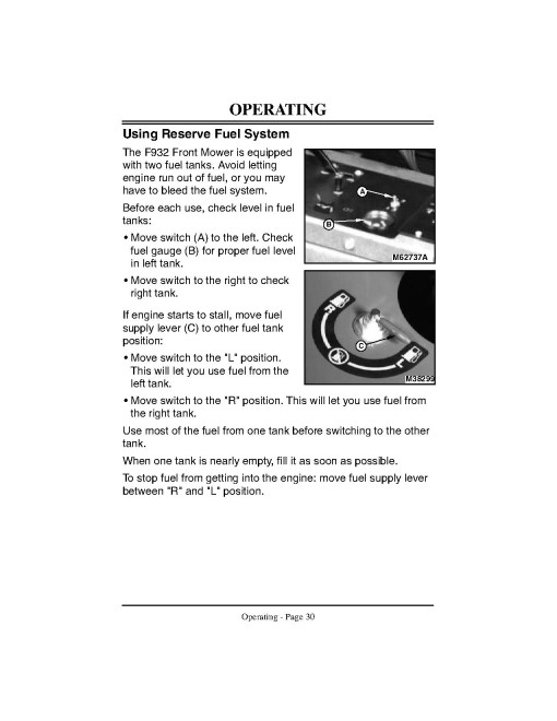 John Deere F932 Front Mowers (SN: from 150001) (North America) Operators Manual (OMM124506)