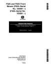 John Deere F925 and F935 Front Mowers (SN: 150001 - 190000) (North America) Operators Manual (OMM124509)