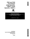 John Deere F925 and F935 Front Mowers (SN: 150001 - 475000) (Export Edition) Operators Manual (OMM124510)