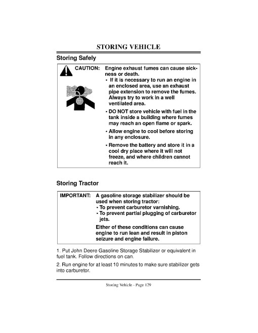 John Deere LX172, LX176, LX178, LX188 (SN:110001-) and LX173 (SN:150001-) Lawn Tractors (Export) Operators Manual (OMM125726)