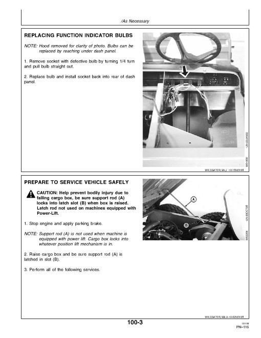 John Deere 6x4 Diesel Gator Utility Vehicles (SN: 001001 - 008790) (North America) Operators Manual (OMM128787)