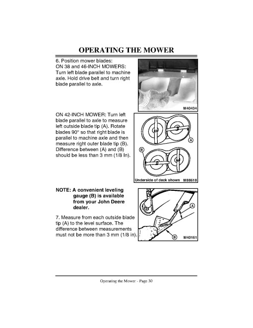 John Deere LT133, LT155 and LT166 Lawn Tractors (SN: 010001 - 045000) (North America) Operators Manual (OMM135075)