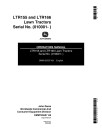 John Deere LTR155 and LTR166 Lawn Tractors (SN: 010001 - 020000) (Export Edition) Operators Manual (OMM135537)
